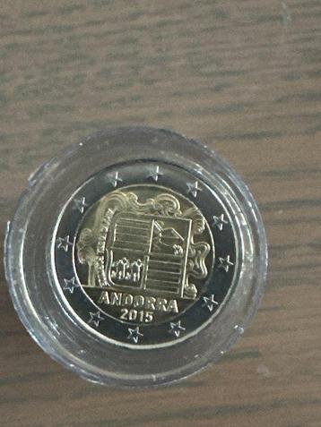 Andorre. 2 Euro 2015 (25 coins) in tube  (Sans Prix de beschikbaar voor biedingen