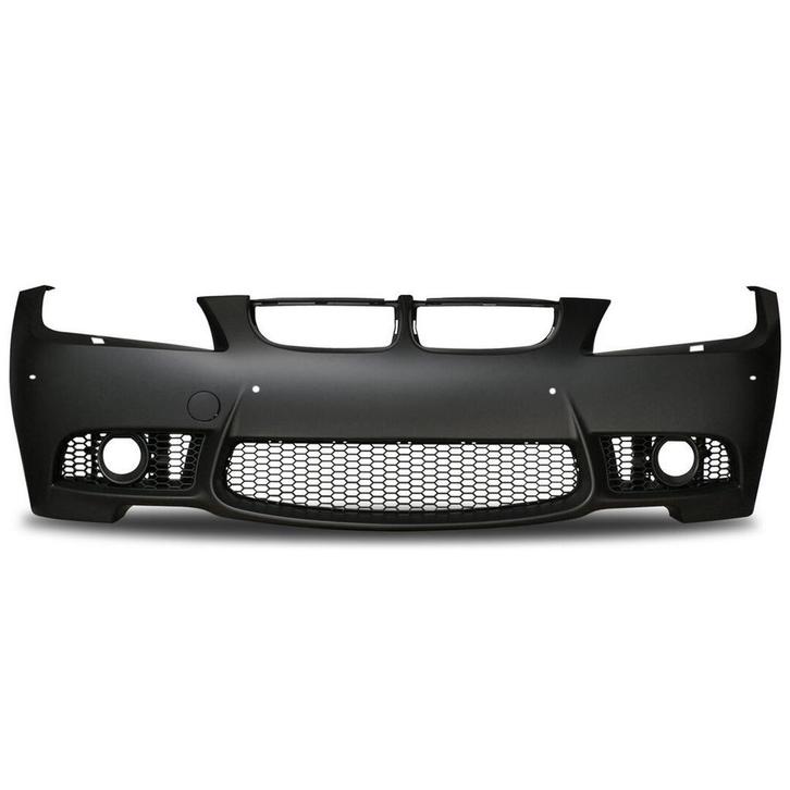 EVO Look Voorbumper + Sproeiers BMW 3 Serie E90 E91 B2328, Auto-onderdelen, Carrosserie, Nieuw, BMW, Voor, Bumper