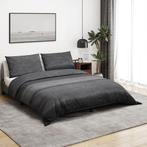 vidaXL Dekbedovertrekset 240x220 cm katoen donkergrijs, Verzenden, Nieuw