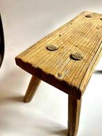 Tabouret - Bois, Chêne - Tabouret en bois de vieux tonneau