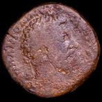 Empire romain. Marcus Aurelius (AD 161-180). Sestertius Rome, Postzegels en Munten