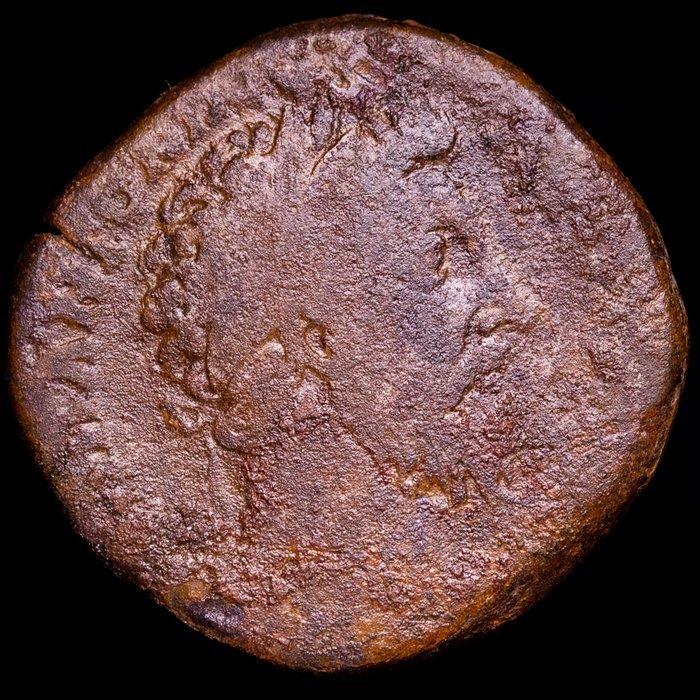 Empire romain. Marcus Aurelius (AD 161-180). Sestertius Rome, Postzegels en Munten, Munten | Europa | Niet-Euromunten