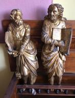 sculptuur, Coppia di Santi - 65 cm - Verguld hout