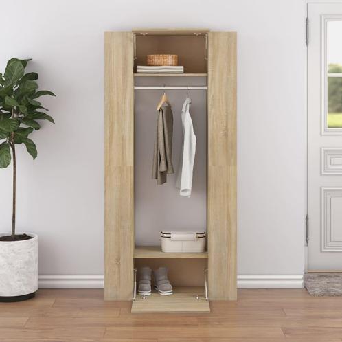 vidaXL Gangkasten 2 st bewerkt hout sonoma eikenkleurig, Huis en Inrichting, Kasten | Overige, Nieuw, Verzenden