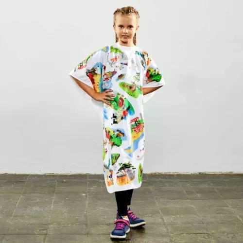 Trend Design Kid&#039;s World Kapmantel- Drukknopen, Handtassen en Accessoires, Uiterlijk | Haarverzorging, Nieuw, Verzenden