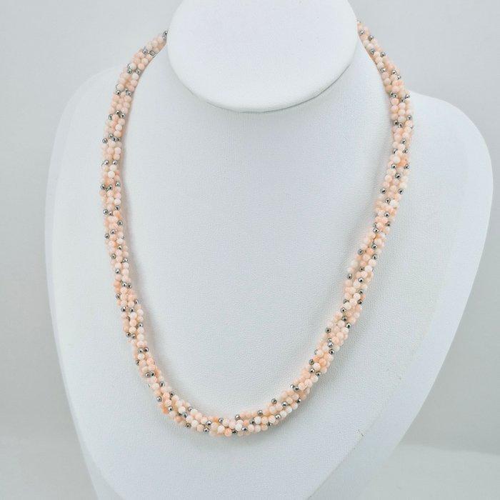 Koraal - Zilver - Halsketting - CORALLO ROSA, Antiek en Kunst, Curiosa en Brocante