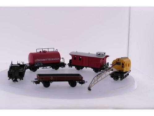 Schaal H0 Märklin 4671 Kraanwagen, 4503 Lage Boord wagen,.., Hobby en Vrije tijd, Modeltreinen | H0, Wagon, Gebruikt, Märklin