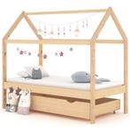 vidaXL Kinderbedframe met lade massief grenenhout 80x160 cm, Verzenden, Nieuw