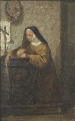 Gioacchino Toma (1836–1891) - Monaca in preghiera, Antiek en Kunst