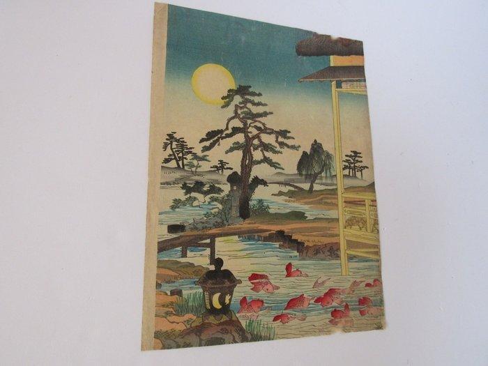 Meiji Period/Authentic Work by Yosai Enichi, Cool Goldfish, Antiquités & Art, Antiquités | Autres Antiquités