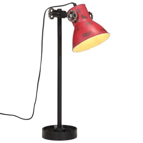 vidaXL Bureaulamp 25 W E27 15x15x55 cm verweerd rood, Huis en Inrichting, Lampen | Overige, Nieuw, Verzenden