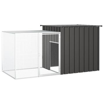 vidaXL Konijnenhok 200x91x100 cm gegalvaniseerd staal beschikbaar voor biedingen