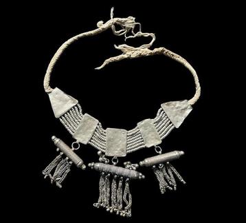 Grote talismanische bruidssieraadketting - 450 g - Jemen -