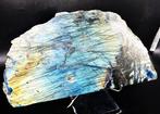 Plaque de labradorite voyante Cristal de feu bleu, vert et