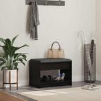 vidaXL Hallenbank Zwarte Eik 63 x 38 x 45 cm Geengineerd, Verzenden, Nieuw