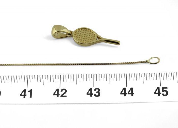 Ketting met hanger - 18 karaat Geel goud, Handtassen en Accessoires, Antieke sieraden