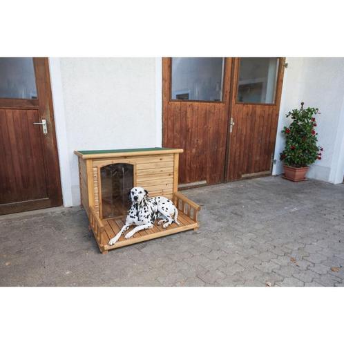Hondenhok met terras 113 x 127 x 83 cm - kerbl, Dieren en Toebehoren, Honden-accessoires, Nieuw