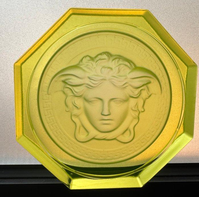 Versace - Flessenonderzetter - Versace Rosenthal Medusa gele, Antiek en Kunst, Antiek | Glaswerk en Kristal