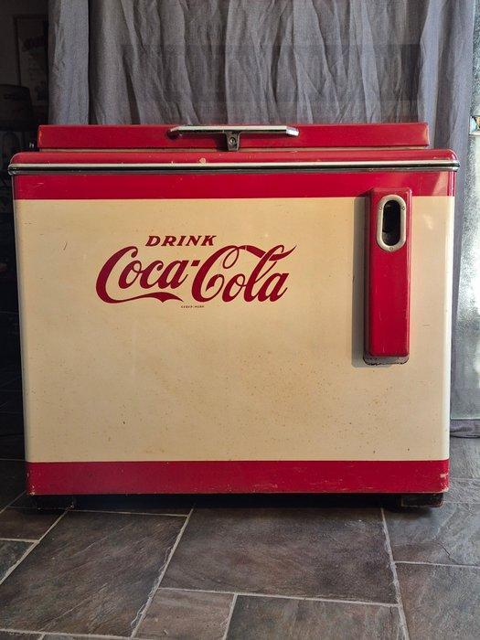 Coca Cola 1963 - Koelkast - Metaal - in originele staat, Antiquités & Art, Antiquités | Assiettes décoratives & Carrelages
