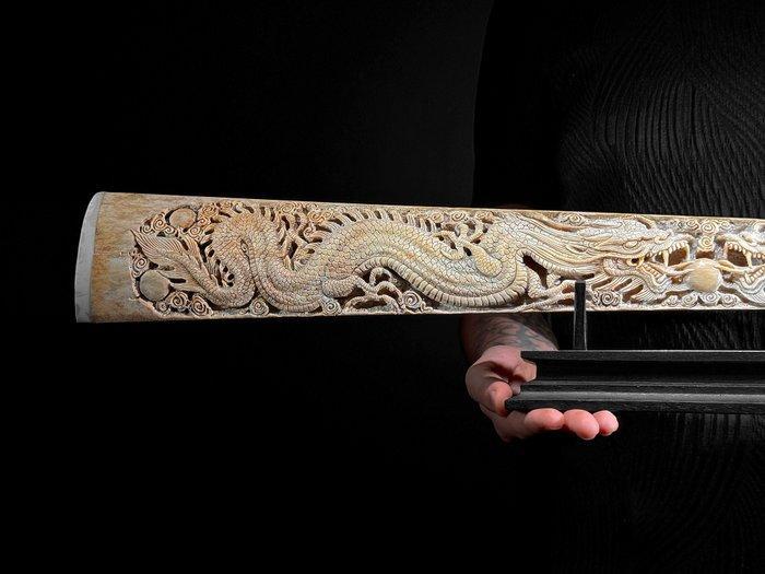GEEN MINIMUMVERKOOPPRIJS - Een extra groot handgesneden, Antiek en Kunst, Kunst | Designobjecten