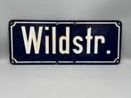Wildstr. – Emaille Straatbord met Karakter - Assiette -, Antiquités & Art