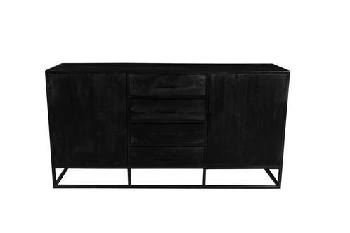 Dressoir Mangohout Brendon 210 cm, Huis en Inrichting, Kasten | Dressoirs, Nieuw, Verzenden