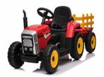 Tractor rood, 2x 12 volt motoren, elektrische kindertractor!, Kinderen en Baby's, Ophalen of Verzenden, Nieuw, Afstandsbediening