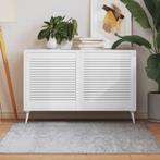 vidaXL Kastdeuren met lamellen 2 st 61,5x59,4 cm grenenhout, Doe-het-zelf en Bouw, Verzenden, Nieuw