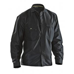 Jobman werkkledij workwear - 5601 katoenen shirt xs zwart, Doe-het-zelf en Bouw, Veiligheidskleding