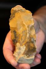 Neolithisch Vuursteen gehouwen bijl, schraper - 120 mm