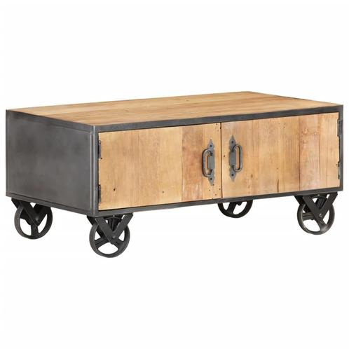 vidaXL Salontafel 90x50x39 cm massief gerecycled hout, Huis en Inrichting, Tafels | Salontafels, Nieuw, Verzenden