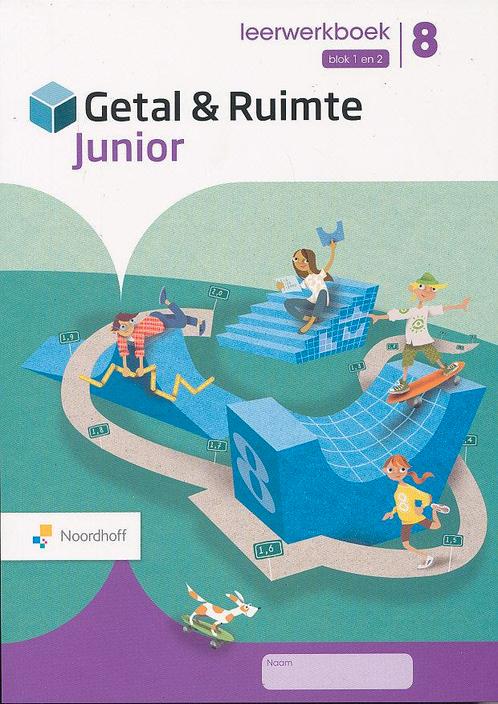 Getal en Ruimte Junior leerwerkboek blok 1 en 2 groep 8 (per, Livres, Livres scolaires, Envoi