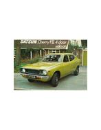 1977 DATSUN CHERRY FII 4-DOOR SALOON LEAFLET ENGELS, Nieuw