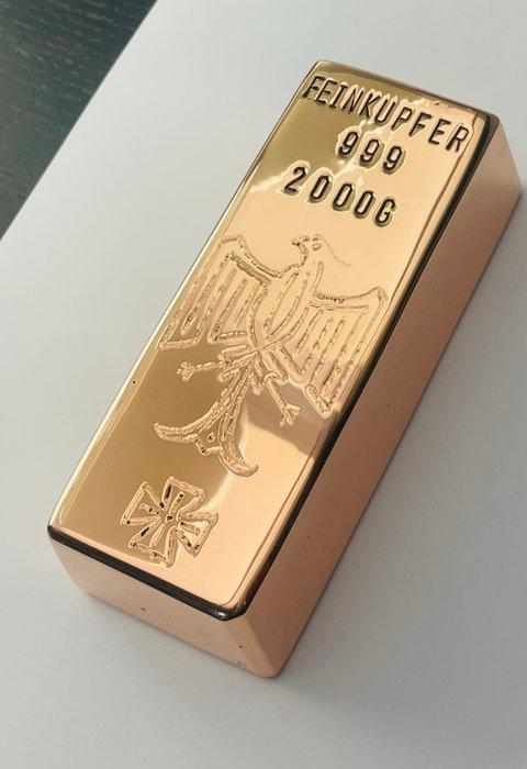 2 kilogram - Koper .999 - Edelmetalle, Germany (Zonder, Postzegels en Munten, Edelmetalen en Baren