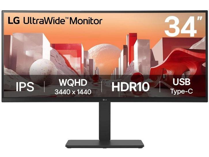 LG 34BA75QE - 34 UltraWide™ QHD IPS Monitor - USB-C 90W, Computers en Software, Monitoren, Zo goed als nieuw, Verzenden