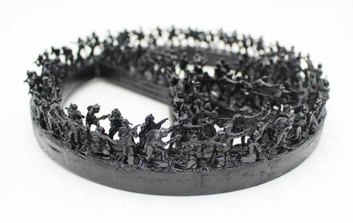 Alessandro Padovan (1983) - Peace & War (Black), Antiek en Kunst, Kunst | Schilderijen | Modern