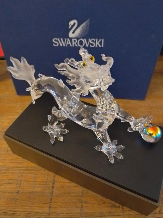 Swarovski - Beeldje - Dragon with base - 238202 - Kristal, Antiek en Kunst, Curiosa en Brocante