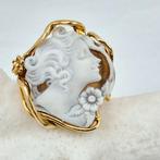 Verguld, Zilver - Ring - HANDGEGRAVEERDE CAMEO, Nieuw