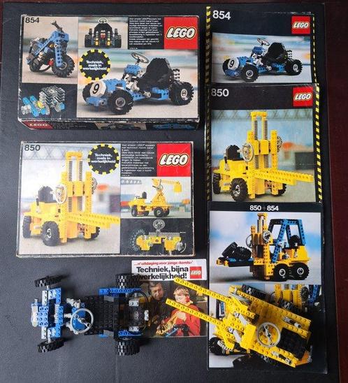 Lego - Technic - 850, 854 - Heftruck & Go-Cart - 1970-1980 -, Kinderen en Baby's, Speelgoed | Duplo en Lego