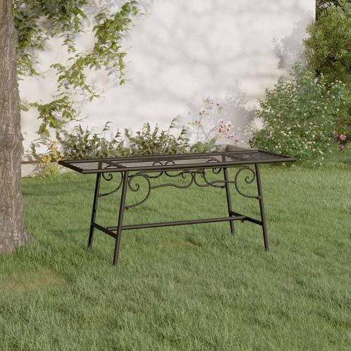 vidaXL Boombank 110 cm staal zwart, Tuin en Terras, Tuinsets en Loungesets, Nieuw, Verzenden