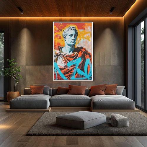 Dine Chanima (XX-XXI) - (XXL) Giant Caesar in Pop style, Antiquités & Art, Art | Peinture | Moderne