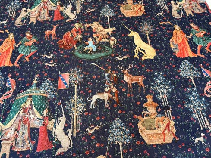 Middeleeuwse Legenden: Het Weefsel van de Eenhoorn Tapijten, Antiek en Kunst, Antiek | Tapijten, Tafelkleden en Textiel