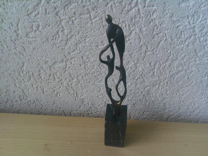 Artihove - Beeldje - TOEKOMST DOOR SAMENWERKEN - Verguld, Antiek en Kunst, Curiosa en Brocante