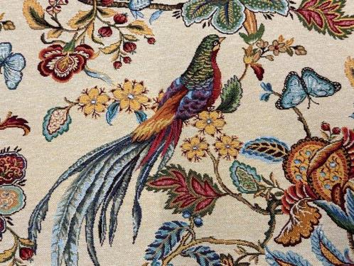 Opulence baroque : Gobelin aux oiseaux de paradis et fleurs, Antiek en Kunst, Antiek | Tapijten, Tafelkleden en Textiel
