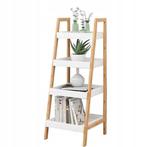 Moderne witte boekenkast - 4 schuine schappen - Stijlvoll..., Huis en Inrichting, Met plank(en), Minder dan 50 cm, 100 tot 150 cm