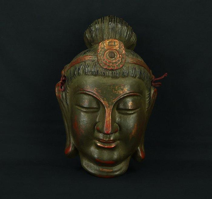 Noh masker - Papier, Textiel, Hennep, Gips, Klei, enz. -, Antiquités & Art, Antiquités | Autres Antiquités