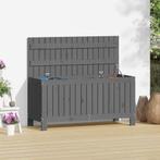 vidaXL Tuinbox 108x42,5x54 cm massief grenenhout grijs, Tuin en Terras, Bergingen en Tuinkasten, Verzenden, Nieuw