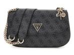 GUESS Schoudertas Eco Erica Convertible Xbody Flap Bag Coal, Huis en Inrichting, Verzenden, Zo goed als nieuw
