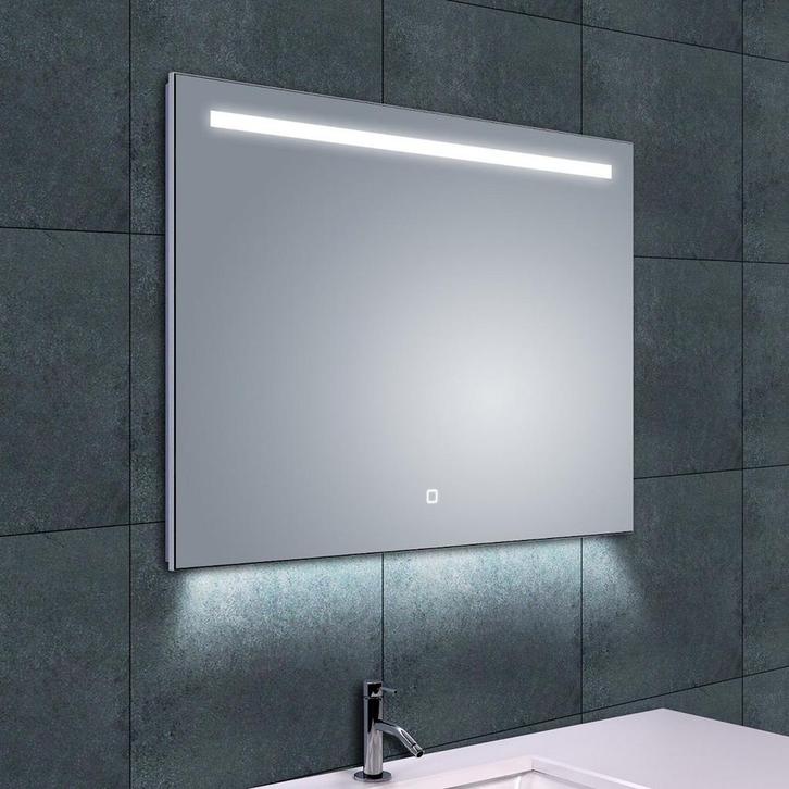 LED Spiegel 80x60cm, 15W, 3000-6400K, Dimbaar, Anti-condens, Huis en Inrichting, Woonaccessoires | Spiegels, Nieuw, Verzenden