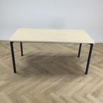 Eromes kantinetafel 160x80 cm, Ahorn blad  - antraciet poten, Bureau
